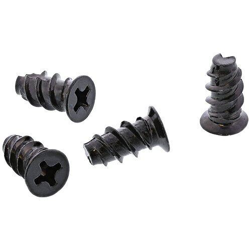 Inline® Lüfterschrauben, 5,0x10,0mm, schwarz 50er Pack